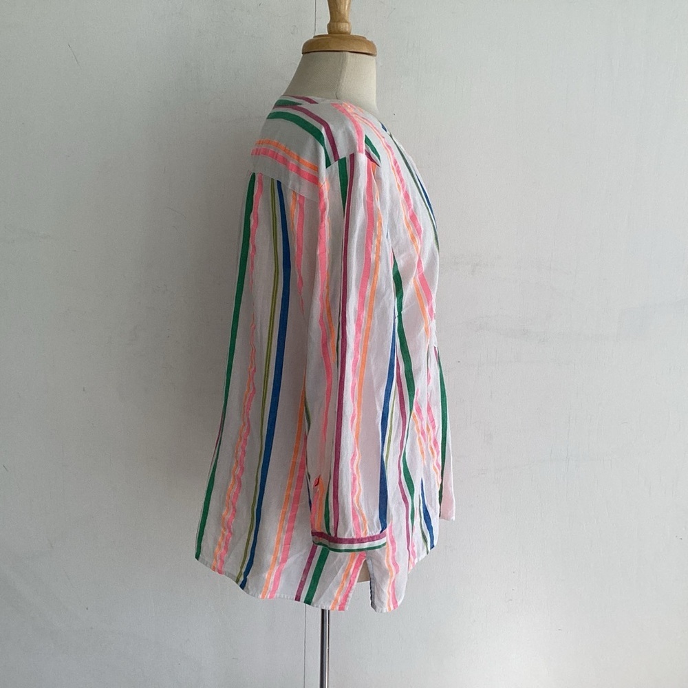Talbots Plus Soft Lightweight Cotton Sherbet Stri… - image 4